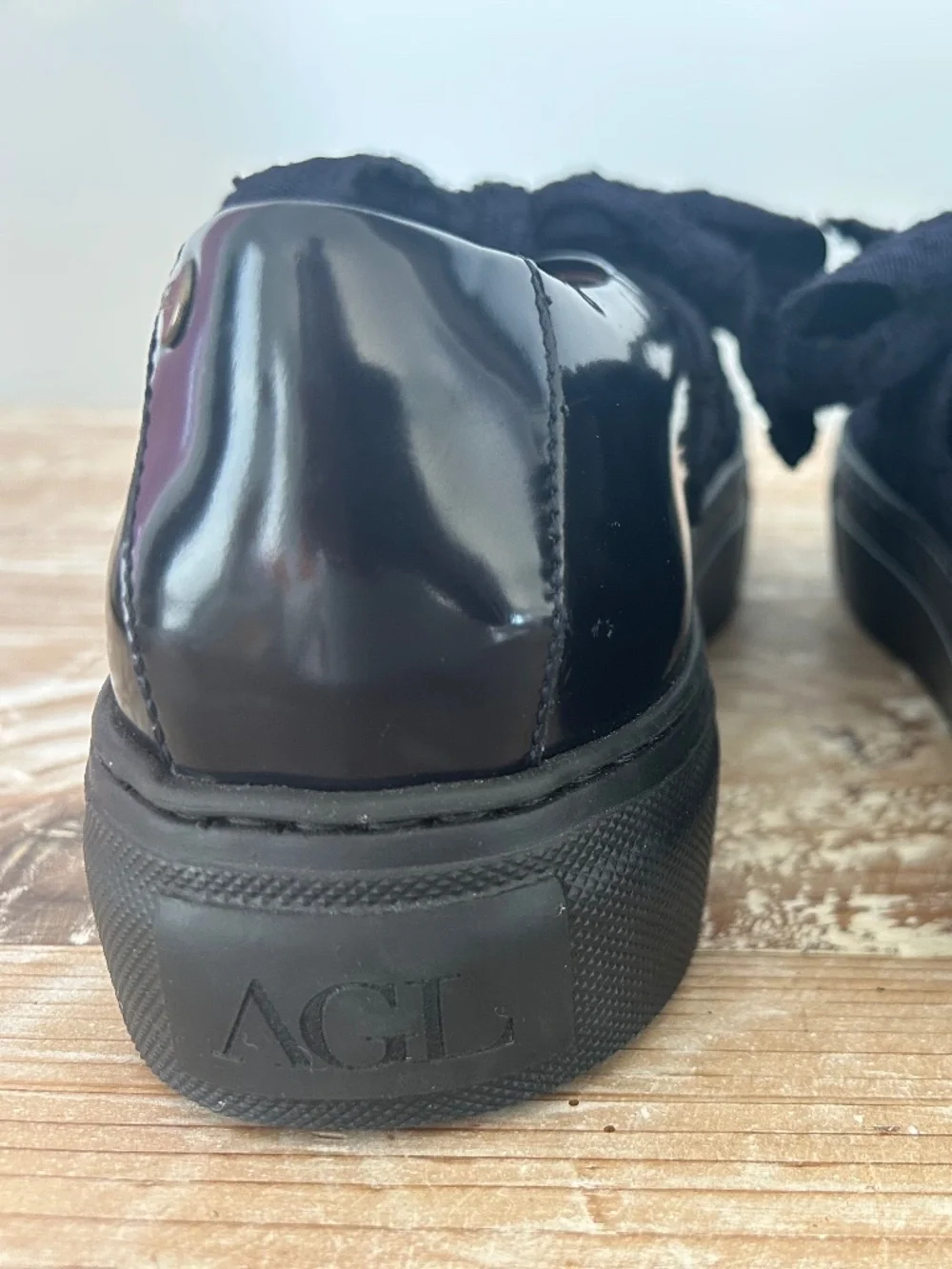 NWOB AGL Navy Oxford Loafer w/Box Sz 39.5 See Sizing Below